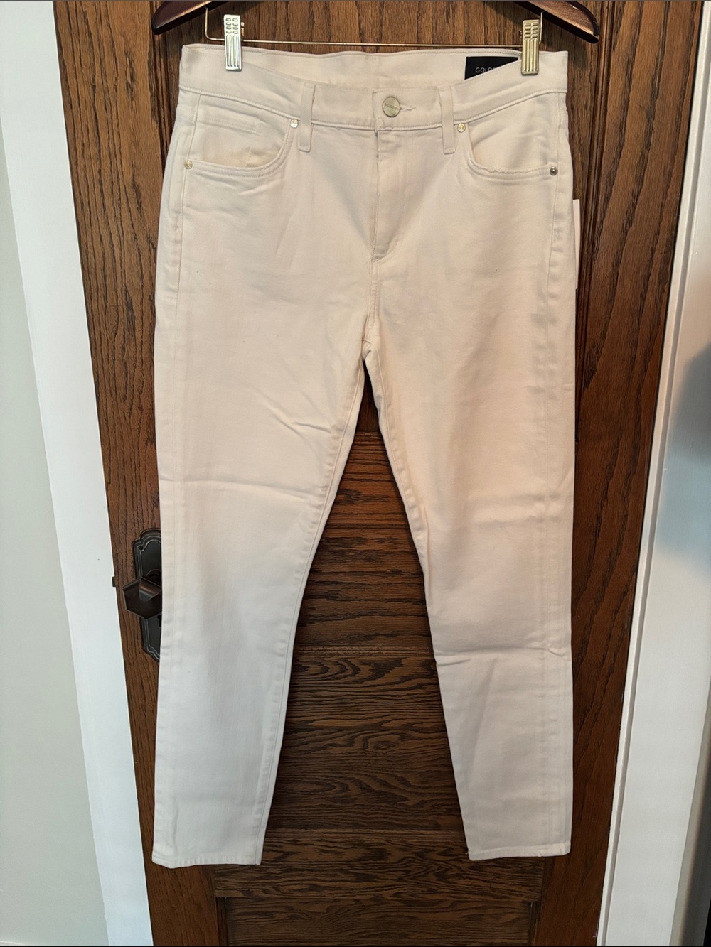Goldsign Bone Mid-Rise Skinny Jeans